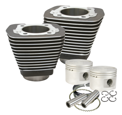 S&S Cyl+pist Kit 3.5" Bore BT84-99 black (FR)