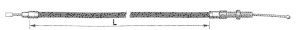 BCC clutch cable FLT79 style L=63" (FR)