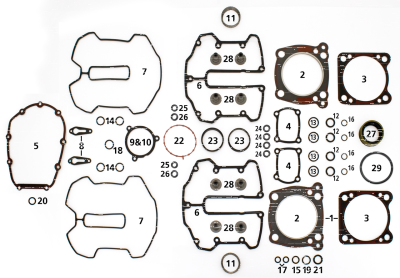 4PCK M8 SEAL MANIFOLD TO THROTTLE BODY (FR)