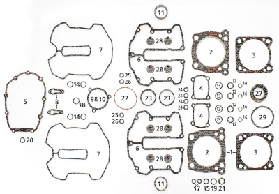 4PCK M8 AIR CLEANER TO THROTTLE BODY SEA (FR)