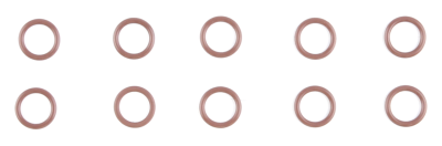 10PCK M8 OIL RETURN O-RING TRANS PLUG (FR)