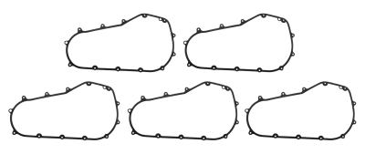 5Pck ME18-UP Softail primary Gasket (FR)