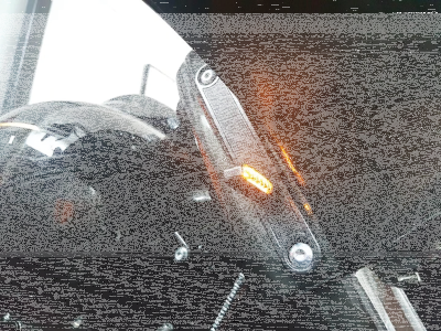 Blk Pilgrim E-marked LED front turn indi (FR)