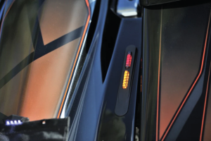 Blk E-marked LED flush mounted taillight (FR)