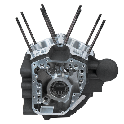 S&S Crankcase assy 4-3/8" blck FXD06-17 (FR)
