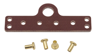 Plate horn terminal with rivets (FR)