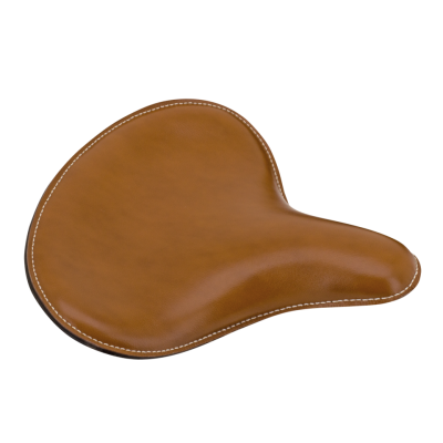 KR/Bobber style brown leather seat (FR)