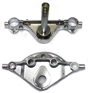 Triple tree set 41mm FLH/T84-08 chrome (FR)