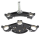 Triple tree set 49mm FXDWG06-07 chrome (FR)