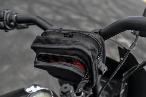 Burly black handlebar bag (FR)