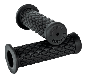 Burly Rubber Diamond Grips 1" Black (FR)
