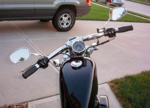 Burly 1-1/4" Drag Bar 0" Rise TBW Chrome (FR)