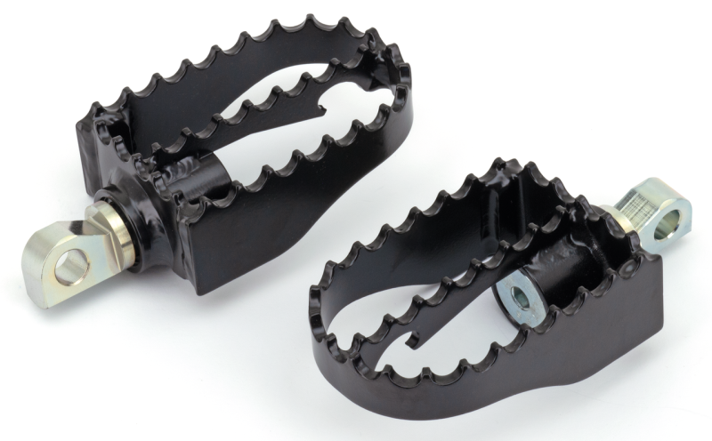 Burly Full Size MX Style Foot Pegs Black (FR)
