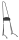 Burly Stupid Tall Sissy Bar Blk FXD06-17 (FR)