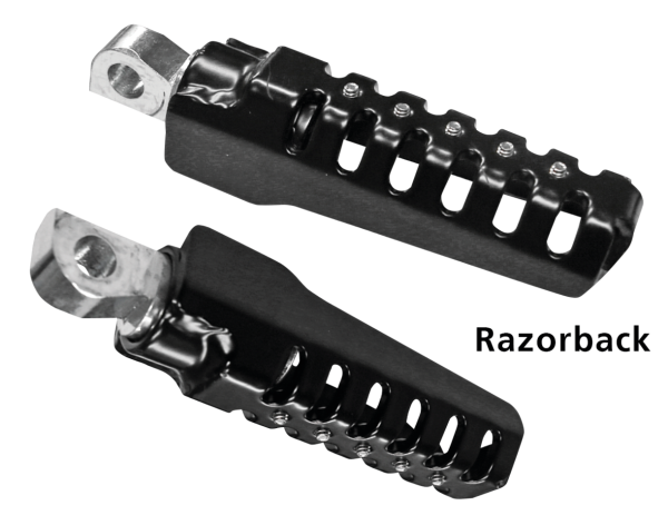 Burly Razorback Foot Pegs Black ST18-Up (FR)