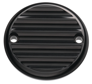 JM Timing Cover Finned Blk FLH/T17-Up (FR)