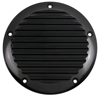 JM Derby Cover Finned Blk BT99-18 (FR)