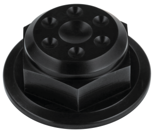 JM Steering Stem Nut Black Indian 14-Up (FR)