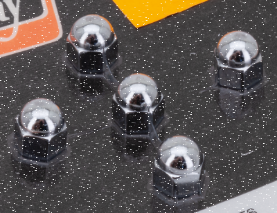 CHROME ACORN NUTS #10-32 UNF 5pck (FR)