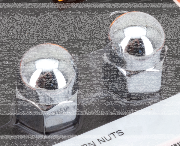 CHROME ACORN NUTS 7/16-20 UNF 2pck (FR)