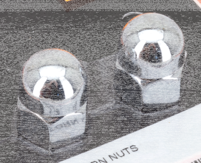 CHROME ACORN NUTS 7/16-20 UNF 2pck (FR)