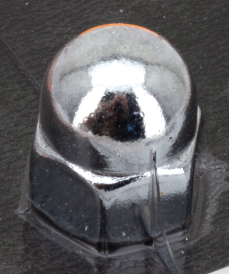 CHROME ACORN NUT 1/2-20 UNF, EACH (FR)