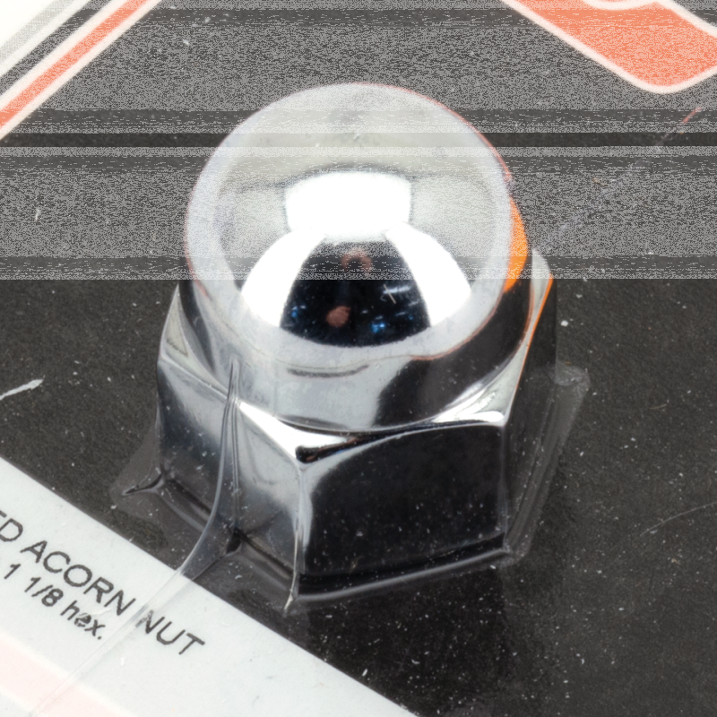 CHROME ACORN NUT 3/4-16, 1 1/8 hex, EACH (FR)