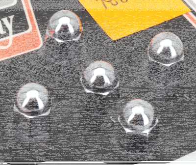 CHROME ACORN NUTS 1/4-20 UNC 5pck (FR)