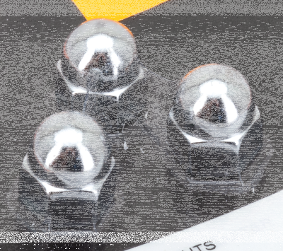 CHROME ACORN NUTS 3/8-16 UNC 3pck (FR)