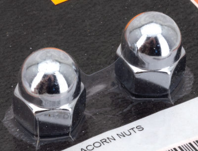 CHROME ACORN NUTS 7/16-14 UNC, EACH (FR)