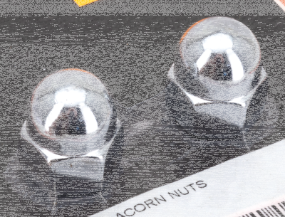 CHROME ACORN NUTS 7/16-14 UNC, EACH (FR)