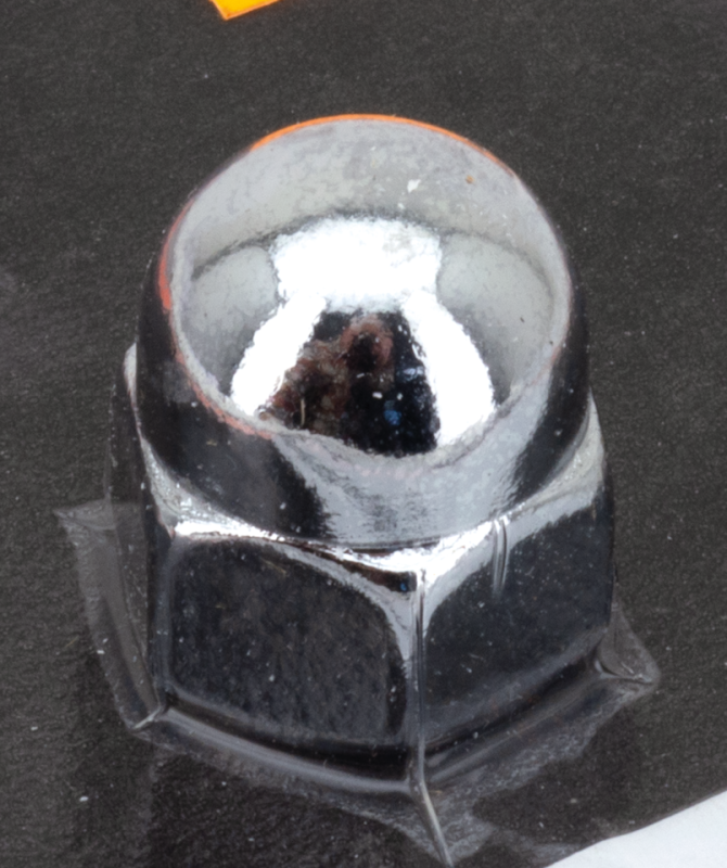 CHROME ACORN NUT 1/2-13 UNC, EACH (FR)
