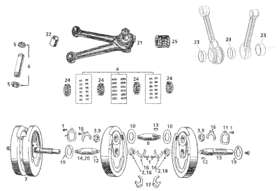 crank pin 3 hole type WL29-up (FR)