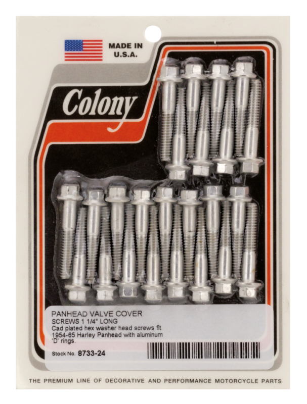 Colony chrome valve cover screws BT48-50 (FR)