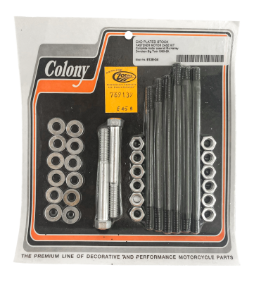 Crankcase bolt kit BT65-69, white pltd