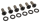 Derby Cover Bolts Matt Blk XL04-22 (FR)