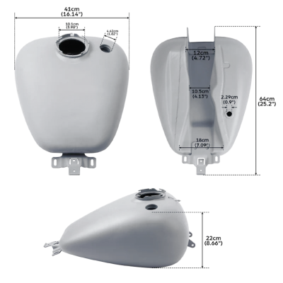 Fuel Tank Unpainted FLHR08-Up (FR)
