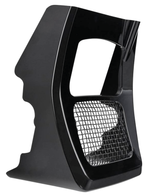 Radiator Cover Gloss Black FLH/T17-23 (FR)