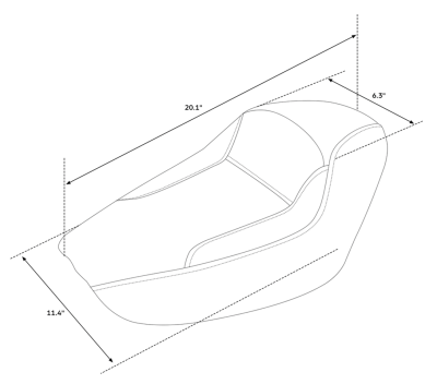 Solo Style 1 Seat Black XL10-22 (FR)