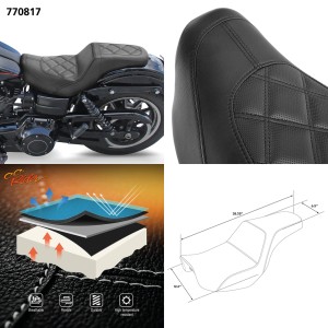2-Up Diamond 3 Seat Black FXD06-17 (FR)