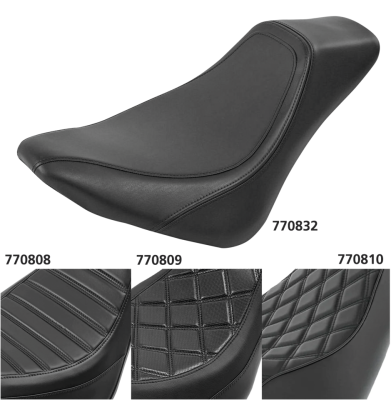 Solo Plain Seat Black FLHC18-Up (FR)