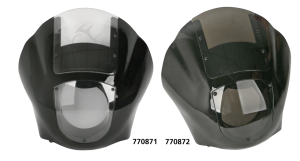 Quarter Fairing Gloss Black Clear Screen (FR)