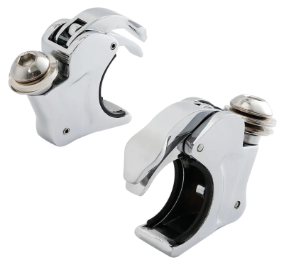 41mm Fork Clamps Chrome for 1/4 Fairing (FR)