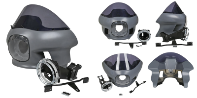 7" FXRP Fairing Unpainted Smoke FXD06-17 (FR)