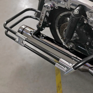 Saddlebag Guards Black/Chrome FLH/T14-Up