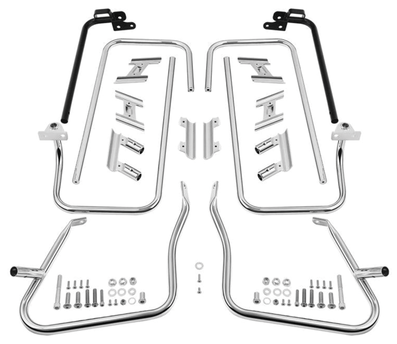 Saddlebag Guards Chrome FLH/T14-Up (FR)