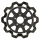 RR Bow-Tie 11.5"x5mm BL/BL 9-Spoke (FR)