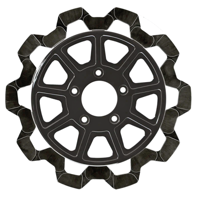 RR Bow-Tie 11.5"x6mm BL/BL 9-Spoke (FR)