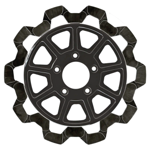 RR Bow-Tie 11.5"x6mm BL/BL 9-Spoke (FR)