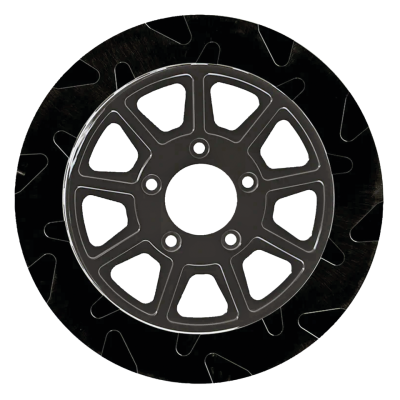 FR Smooth 11.5"x5mm BL/BL 9-Spoke (FR)